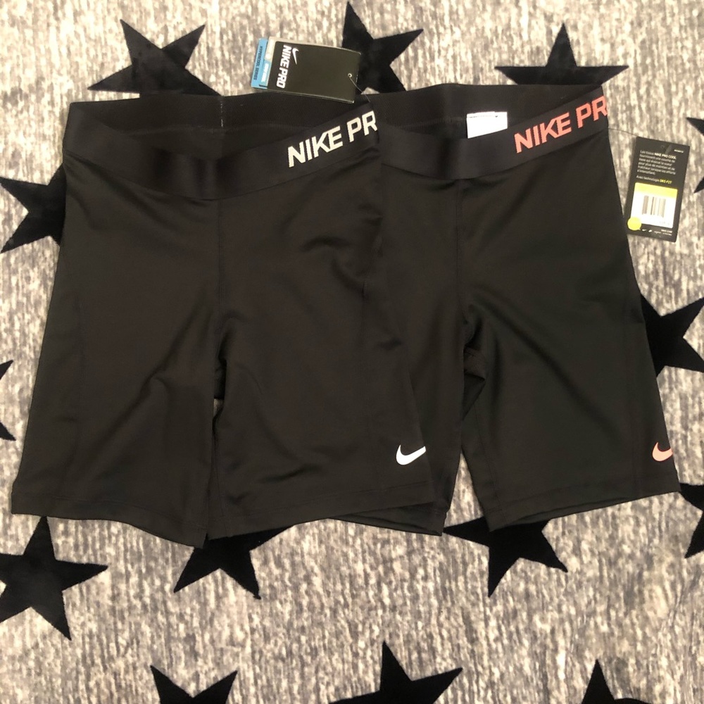 ❌❌SOLD❌❌2 pair of NWT Nike Pro Dri-Fit Shorts